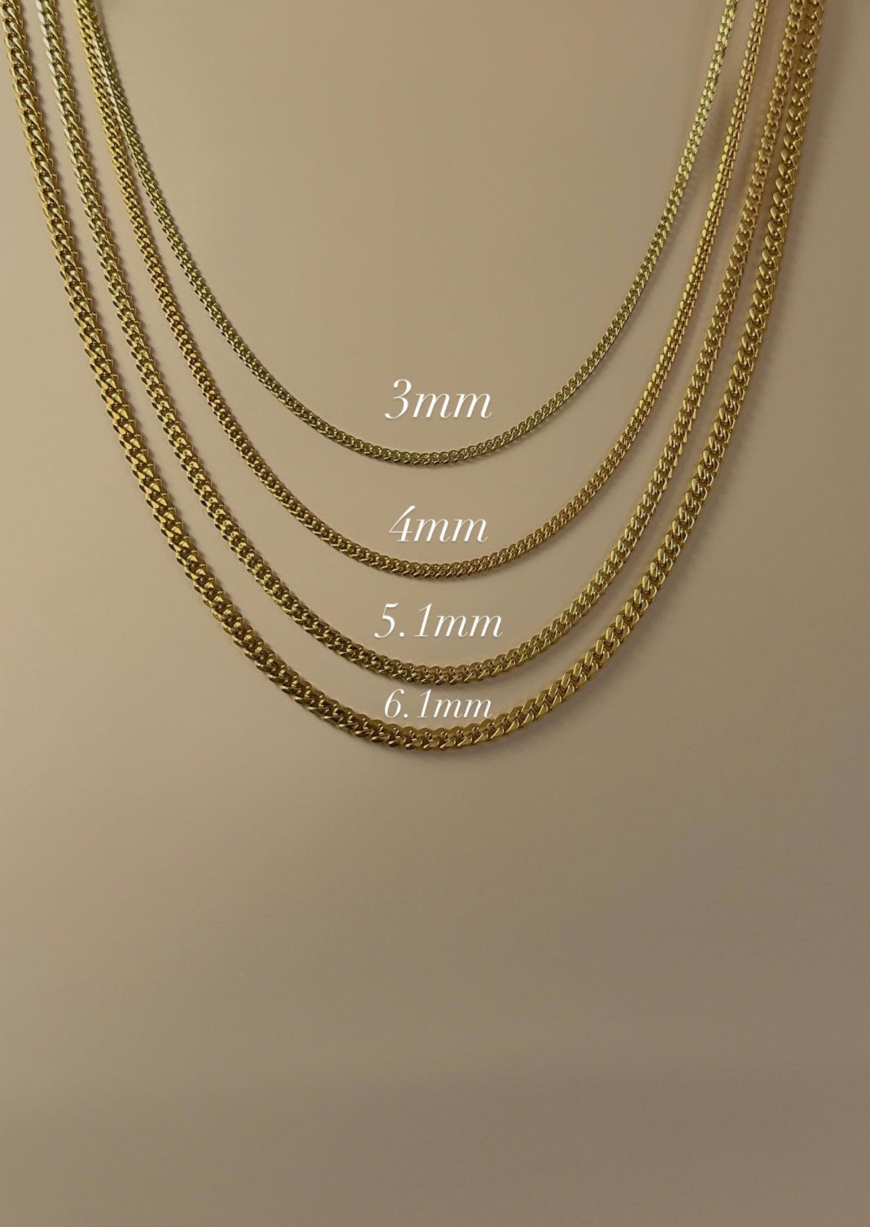 Solid Miami Cuban Chain 4MM